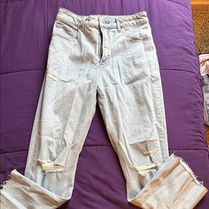 Express Light Blue Boyfriend Jeans